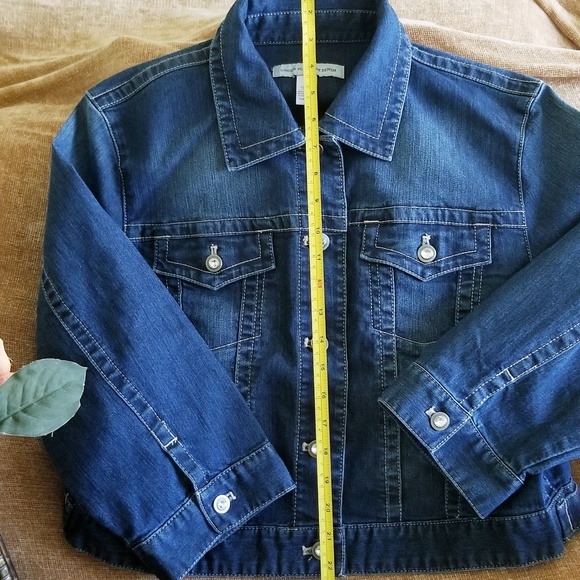 Chicos's Women's Blue Jean Jacket  S-2 (14-14/L) - Picture 5 of 6